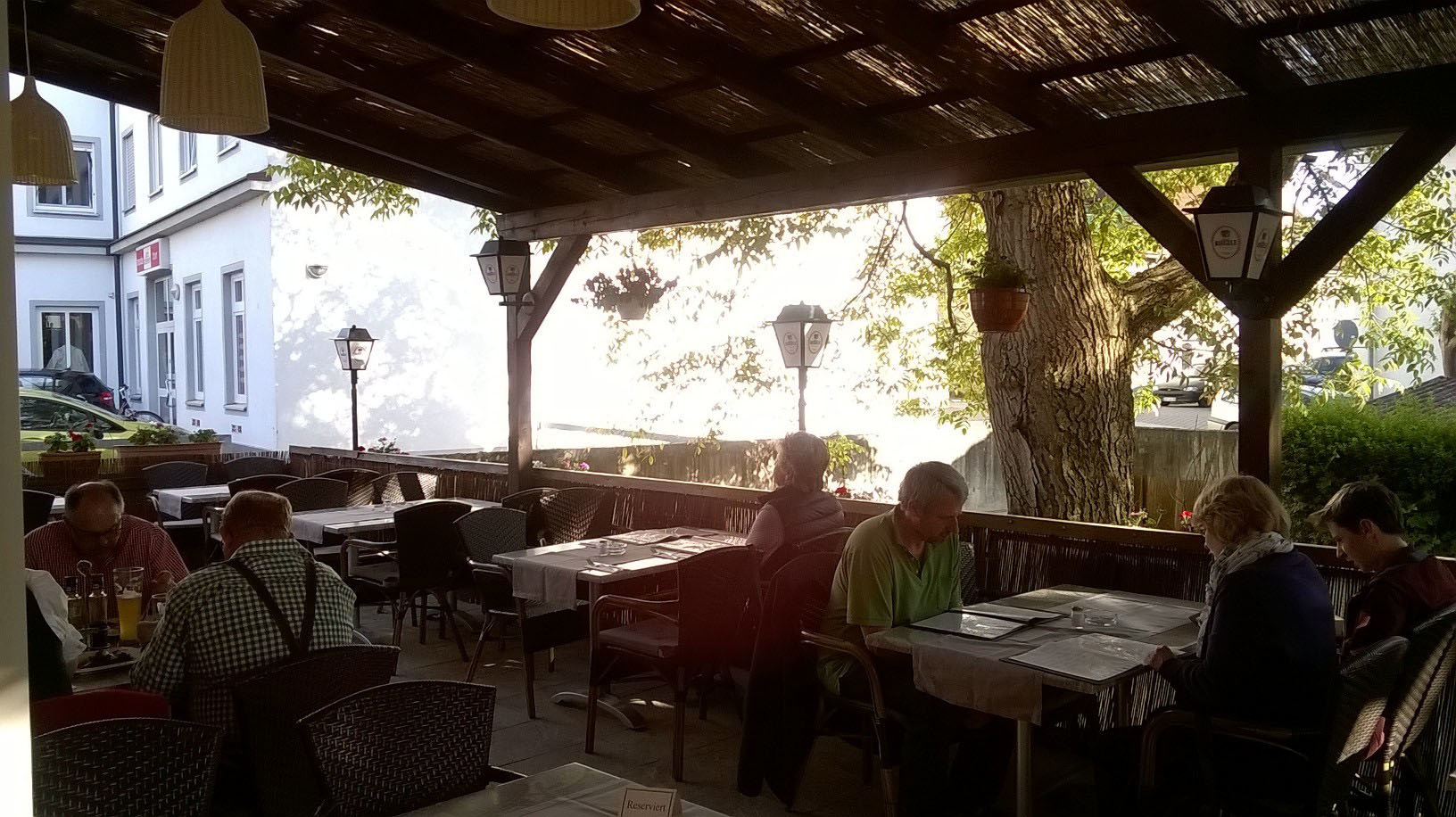 Terrasse der Ristorante Pizzeria Taormina